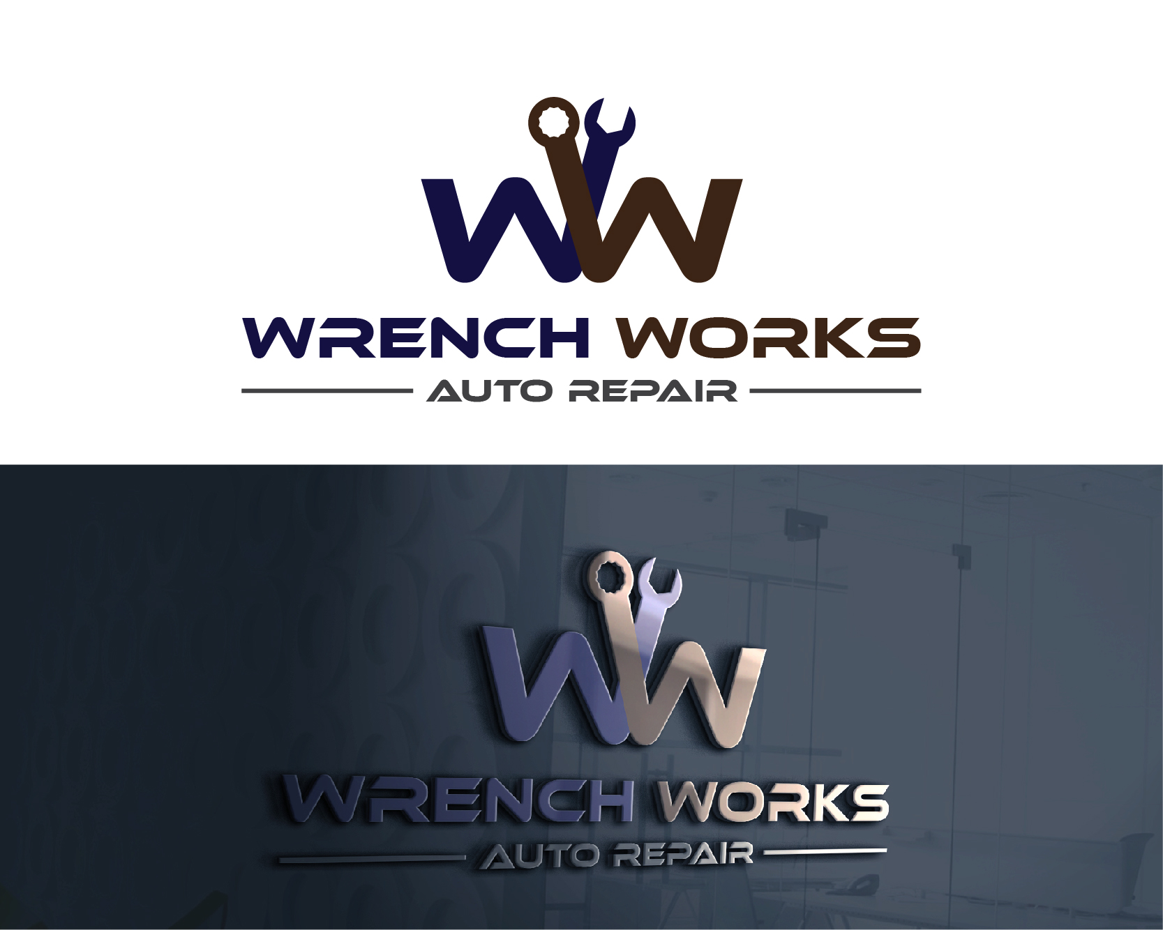 Logo Design entry 1825991 submitted by s4rt4 to the Logo Design for Wrench Works run by jbolluyt