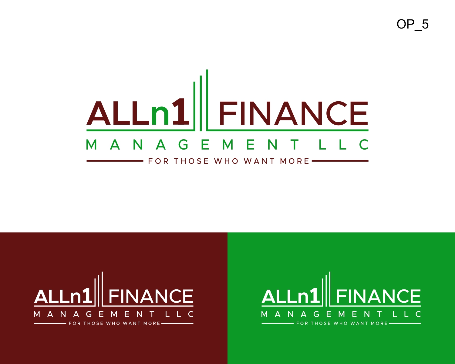 Logo Design Entry 1831206 submitted by Farhan to the contest for Alln1 Finance Management LLC run by lvalln1fm