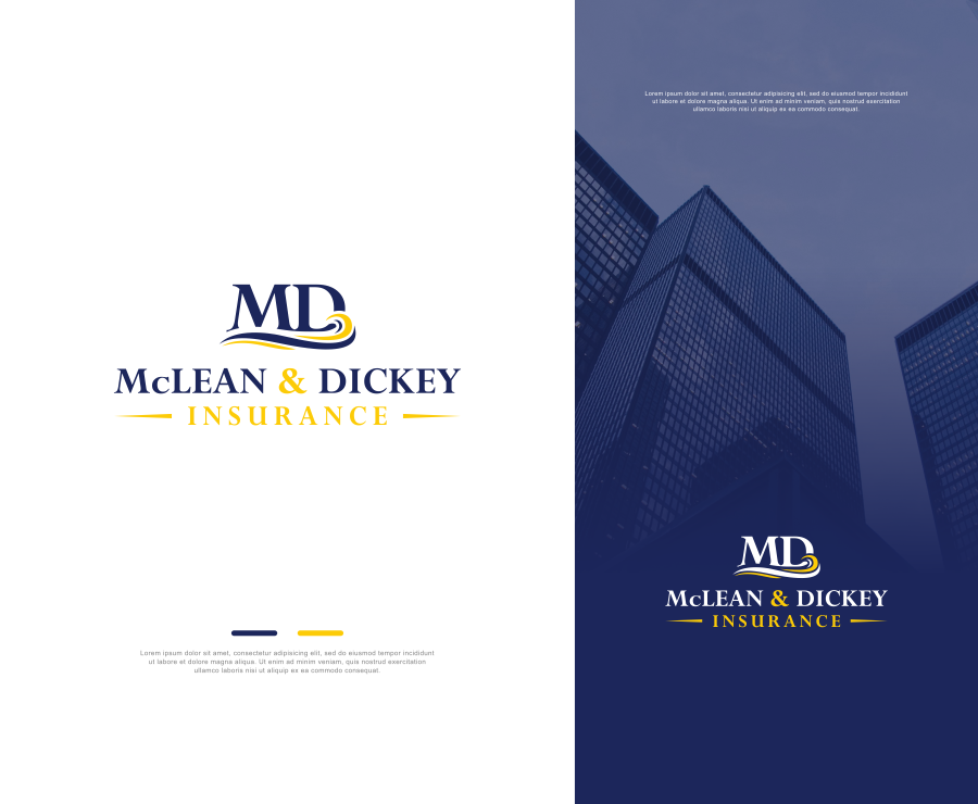 Logo Design Entry 1844152 submitted by logo037 to the contest for McLean & Dickey Insurance  run by mcleananddickey
