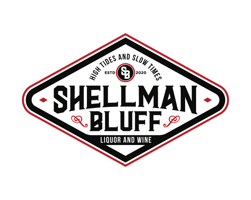Logo Design Entry 1849222 submitted by deathmask to the contest for Shellman Bluff Liquor and Wine run by SNPartwork