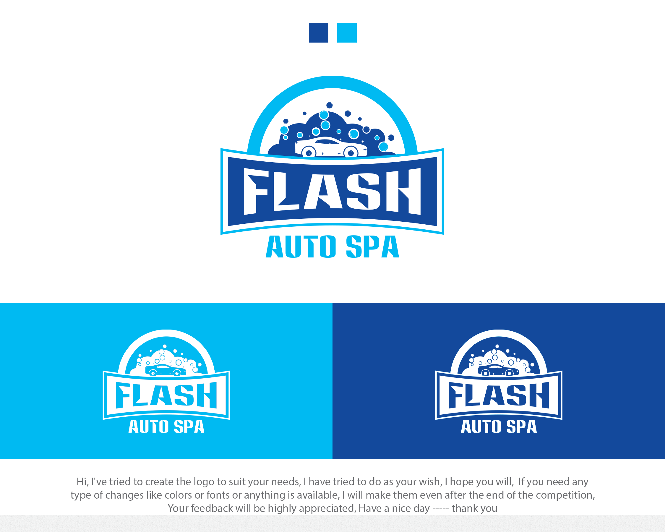 Logo Design Entry 1858061 submitted by ENVIRON to the contest for Flash Auto Spa run by shaunforte