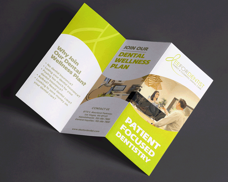 Brochure Design Entry 1895889 submitted by devintaule to the contest for Dee for Dentist run by deefordentist