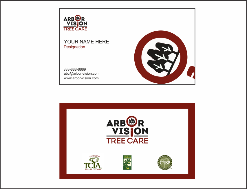 Business Card & Stationery Design Entry 1909998 submitted by @KaranDevol to the contest for Arbor Vision run by coachdore09
