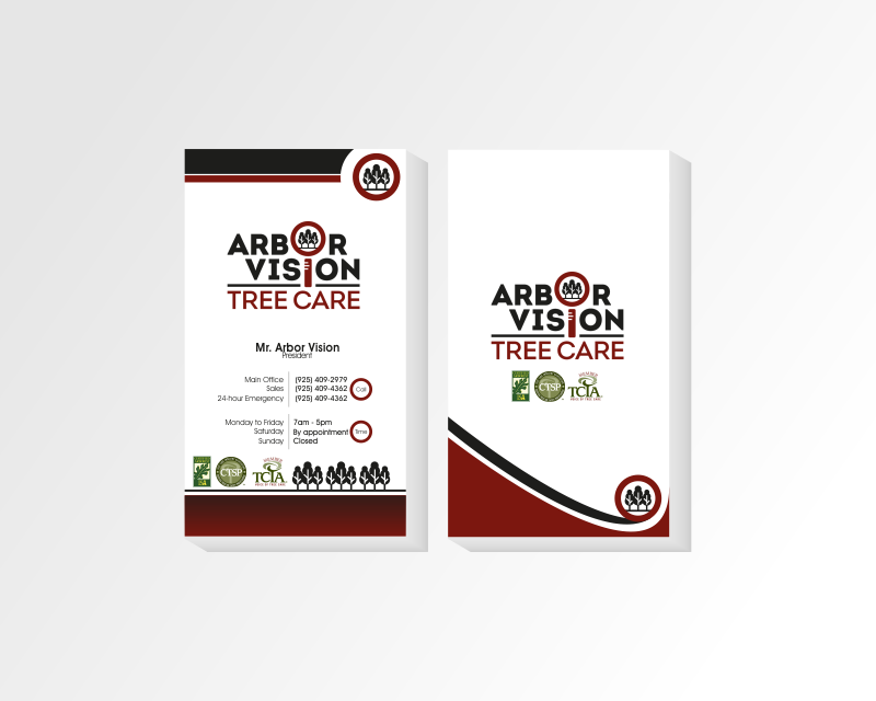 Business Card & Stationery Design Entry 1910013 submitted by wakaranaiwakaranai to the contest for Arbor Vision run by coachdore09