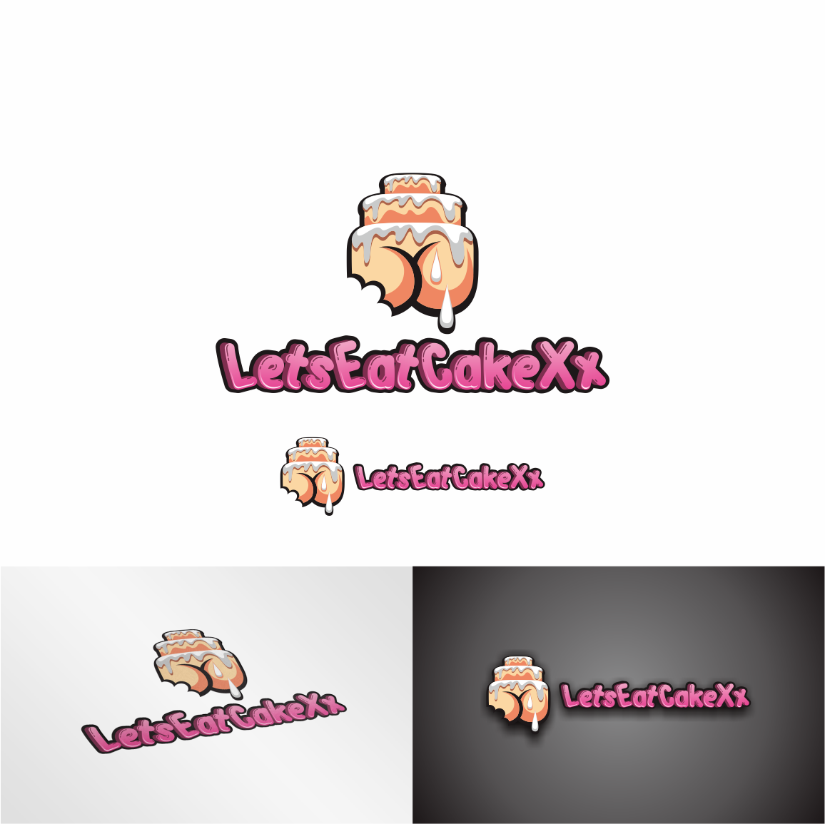 Logo Design entry 1917122 submitted by makrufi to the Logo Design for LetsEatCakeXx  run by kpoffvids@gmail.com