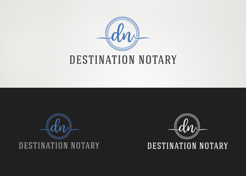 Logo Design Entry 2019443 submitted by Jivani Brijesh to the contest for Destination Notary run by Destinationnotary