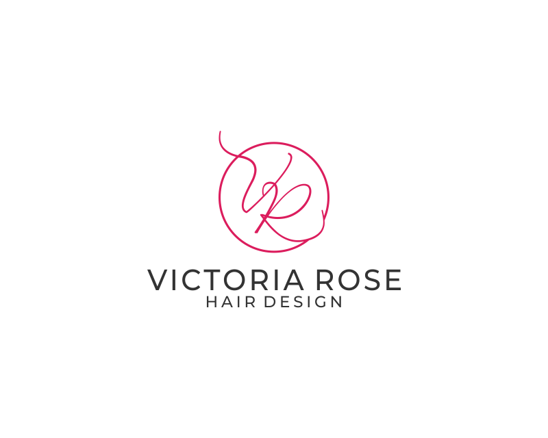 Logo Design Entry 2056198 submitted by Artxus19 to the contest for Victoria Rose Hair Design run by ethen.sps