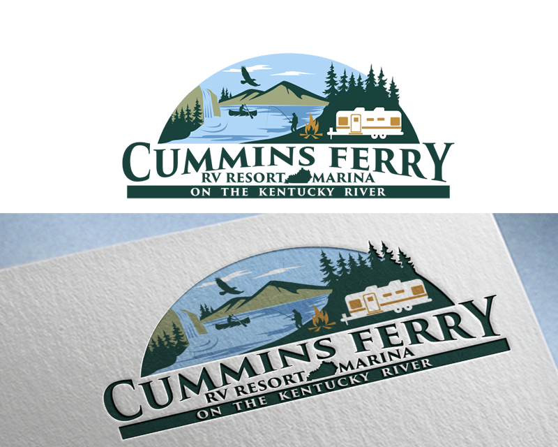 Logo Design Entry 2158282 submitted by balsh to the contest for Cummins Ferry RV Resort + Marina needs a new logo  CumminsFerry.com run by CumminsFerry
