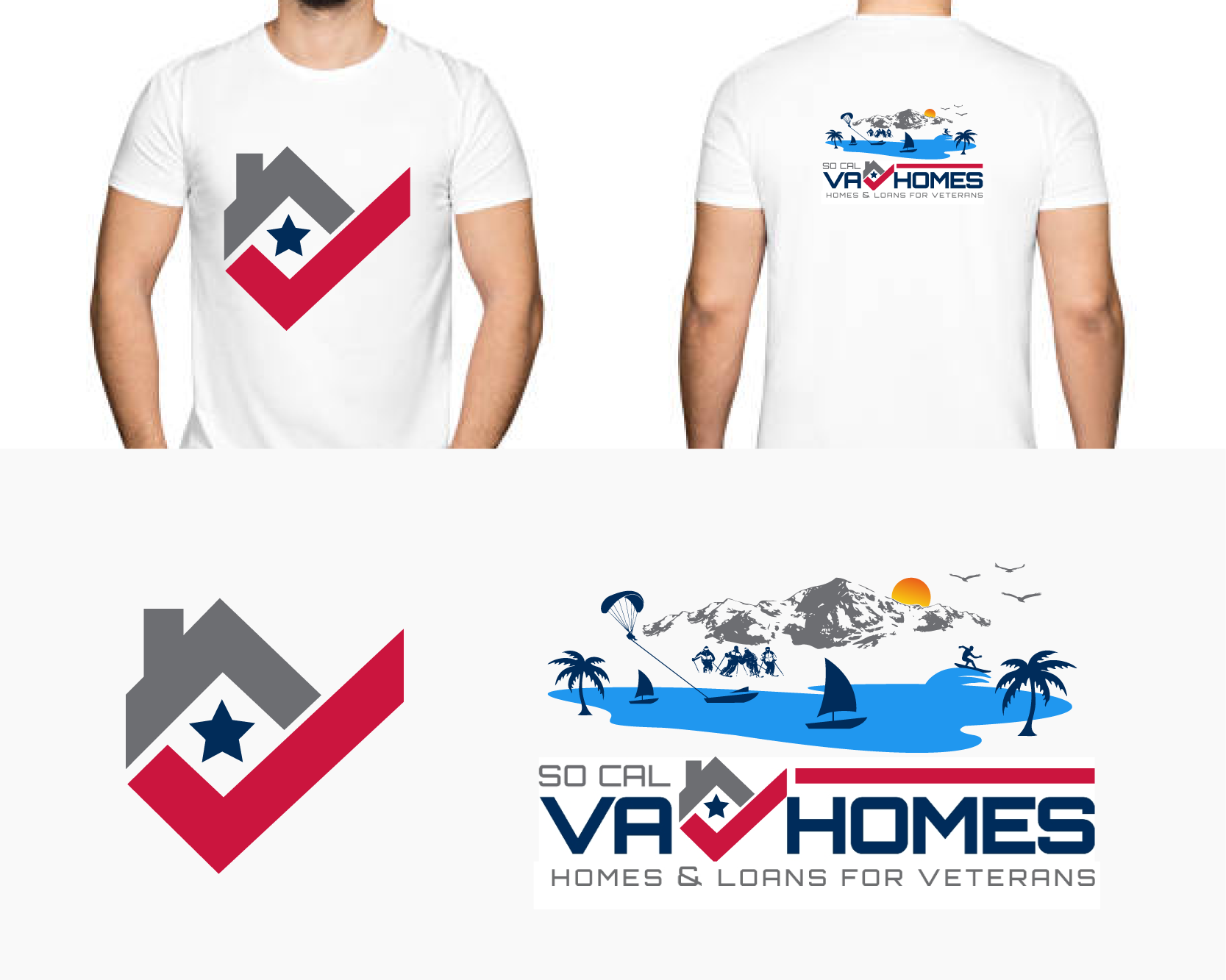 T-Shirt Design Entry 2142802 submitted by erongs16 to the contest for SoCal VA Homes  :  https://www.socalvahomes.org/  run by pete@socalveahomes.org