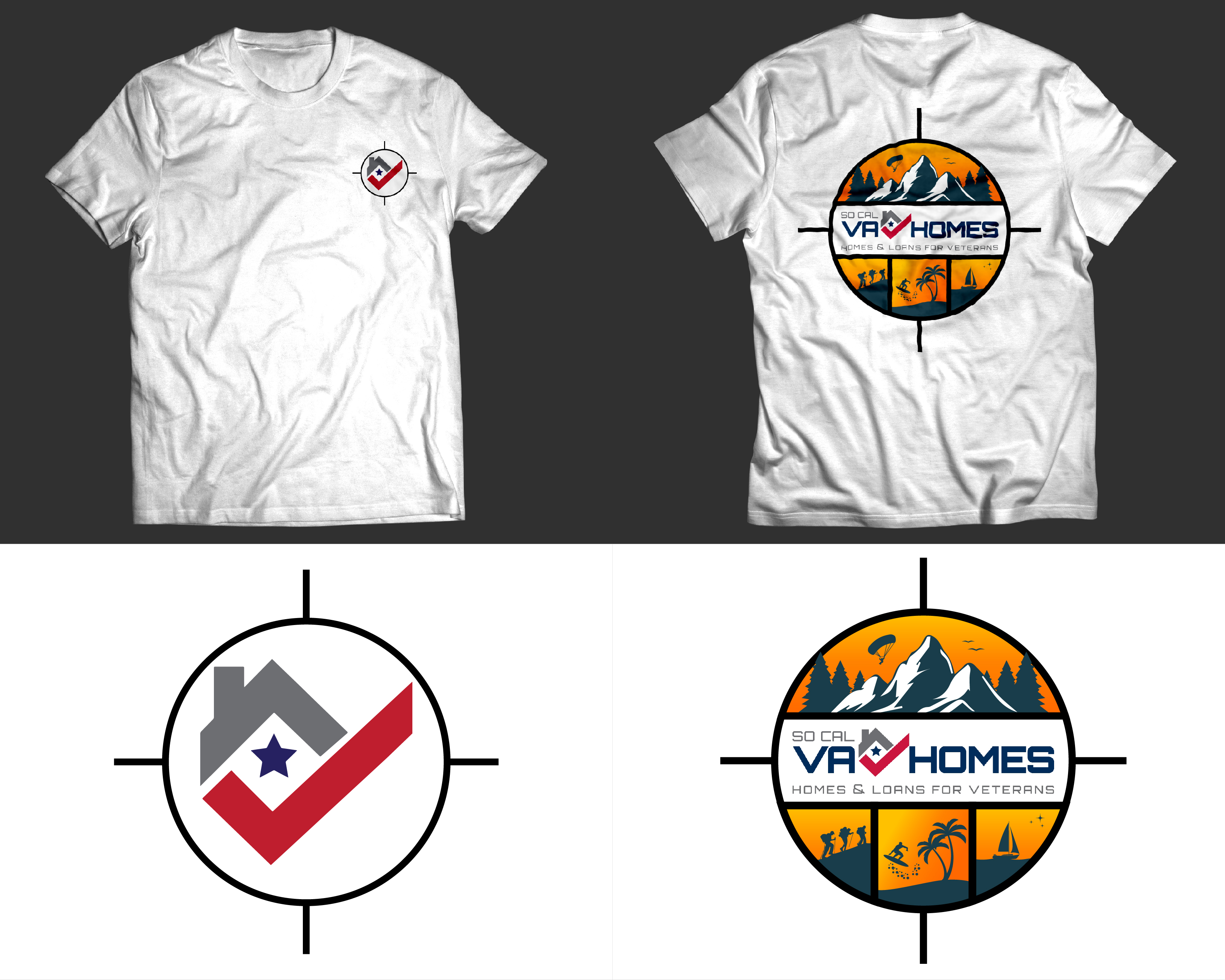 T-Shirt Design Entry 2233691 submitted by SplashBucket to the contest for SoCal VA Homes  :  https://www.socalvahomes.org/  run by pete@socalveahomes.org