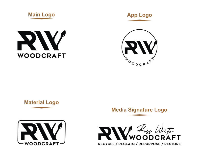 Logo Design entry 2201176 submitted by yeLenNa to the Logo Design for RW Woodcraft or R4 Woodcraft run by RWeitz